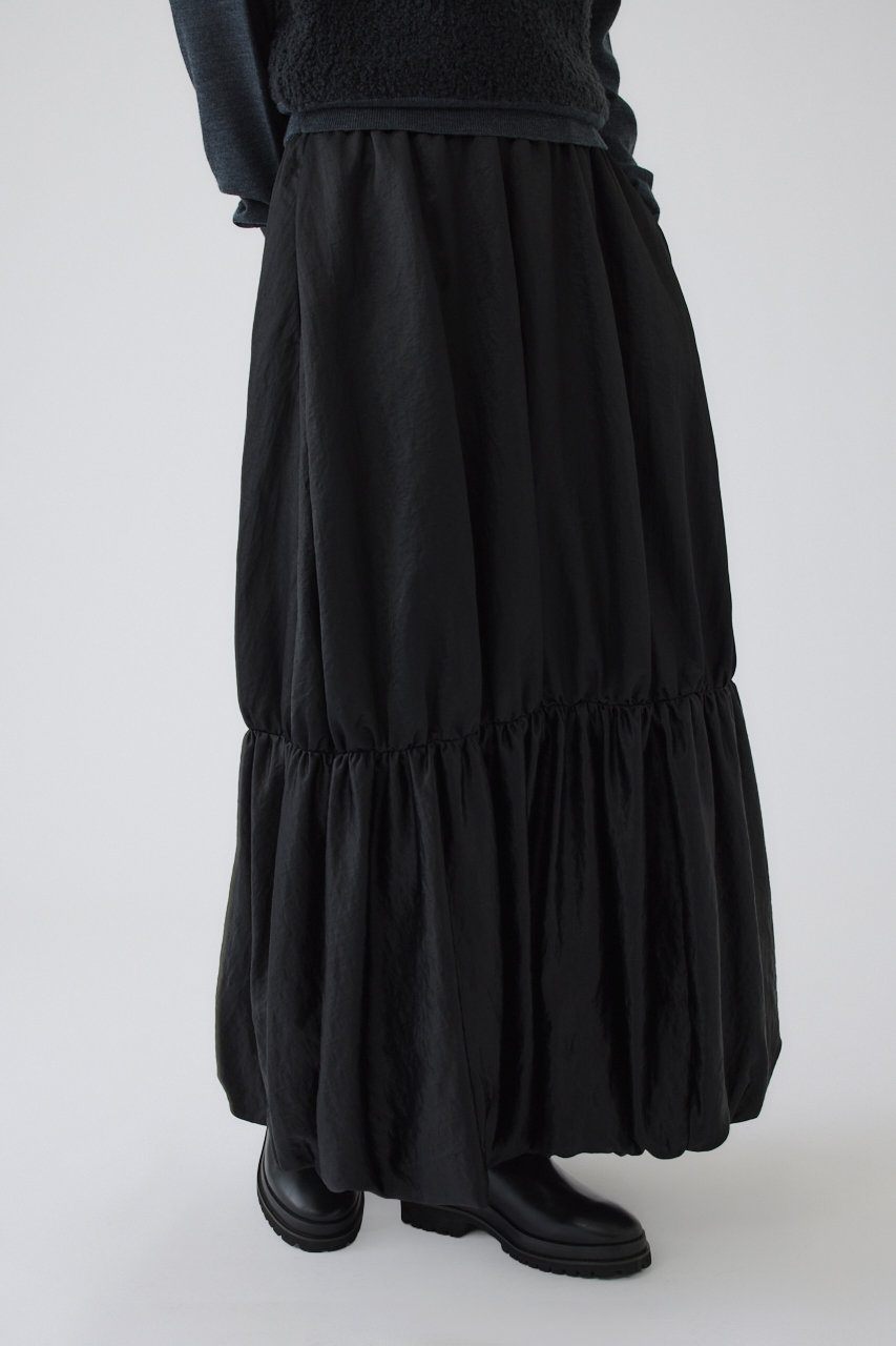 RIM.ARK Leather like gather cocoon SK/スカート (ブラック, 38) リムアーク ELLE SHOP