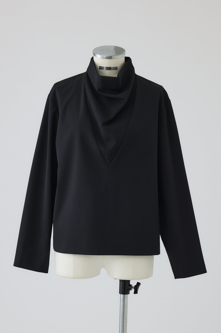 RIM.ARK Neck drape blouse/ブラウス (ブラック, FREE) リムアーク ELLE SHOP