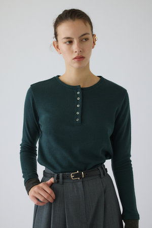 リムアーク/RIM.ARKのEssential henley cut tops/トップス(110100/110103)
