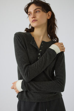 リムアーク/RIM.ARKのEssential henley cut tops/トップス(110100/110103)