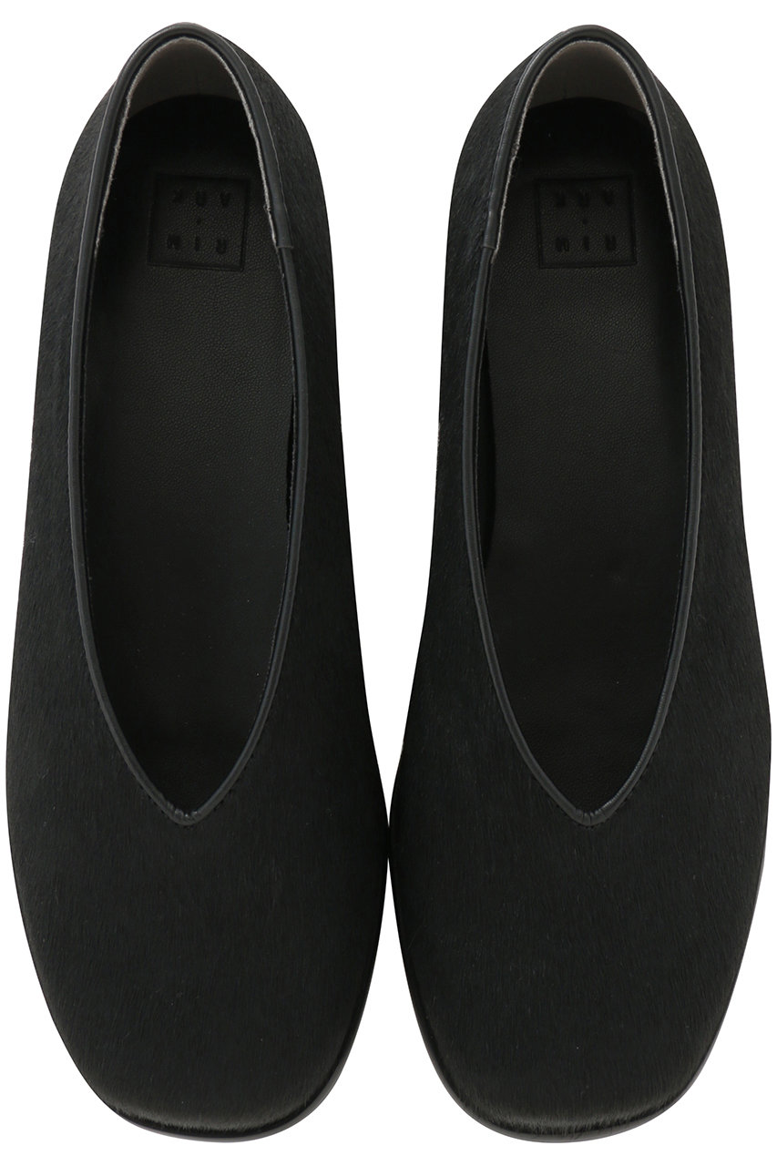 RIM.ARK Brushed calf flat/フラットシューズ (ブラック, 37) リムアーク ELLE SHOP