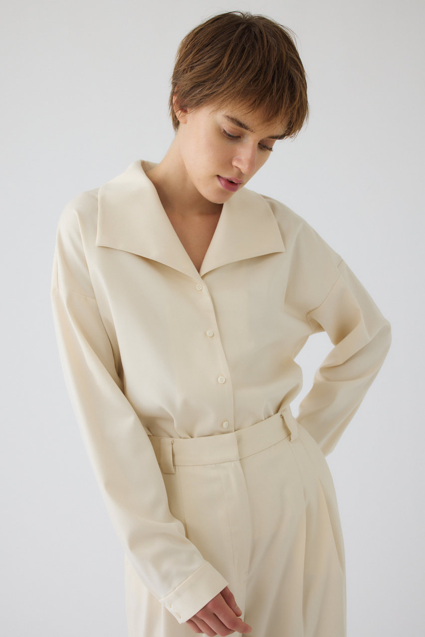RIM.ARK Collar loose wide SH/シャツ (アイボリー, 38) リムアーク ELLE SHOP