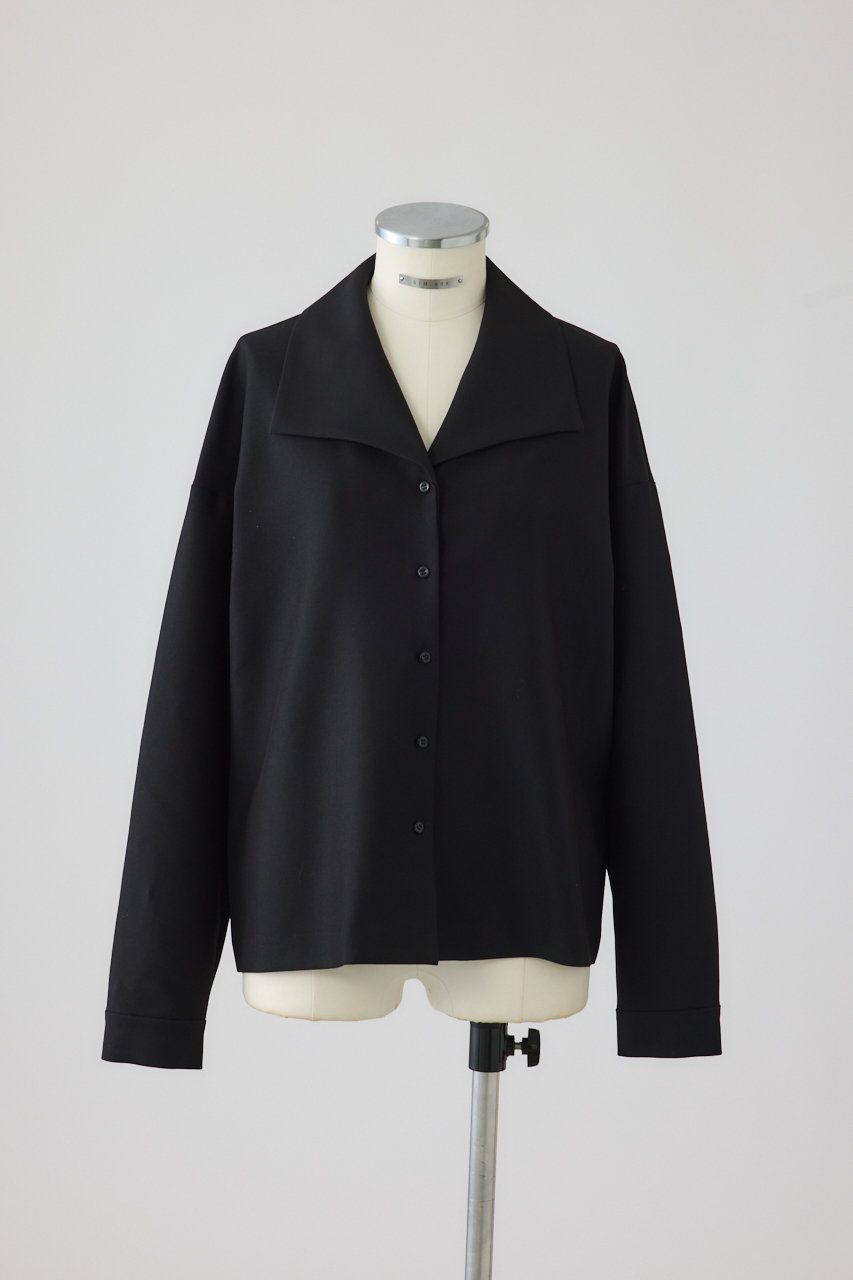 RIM.ARK Collar loose wide SH/シャツ (ブラック, 36) リムアーク ELLE SHOP