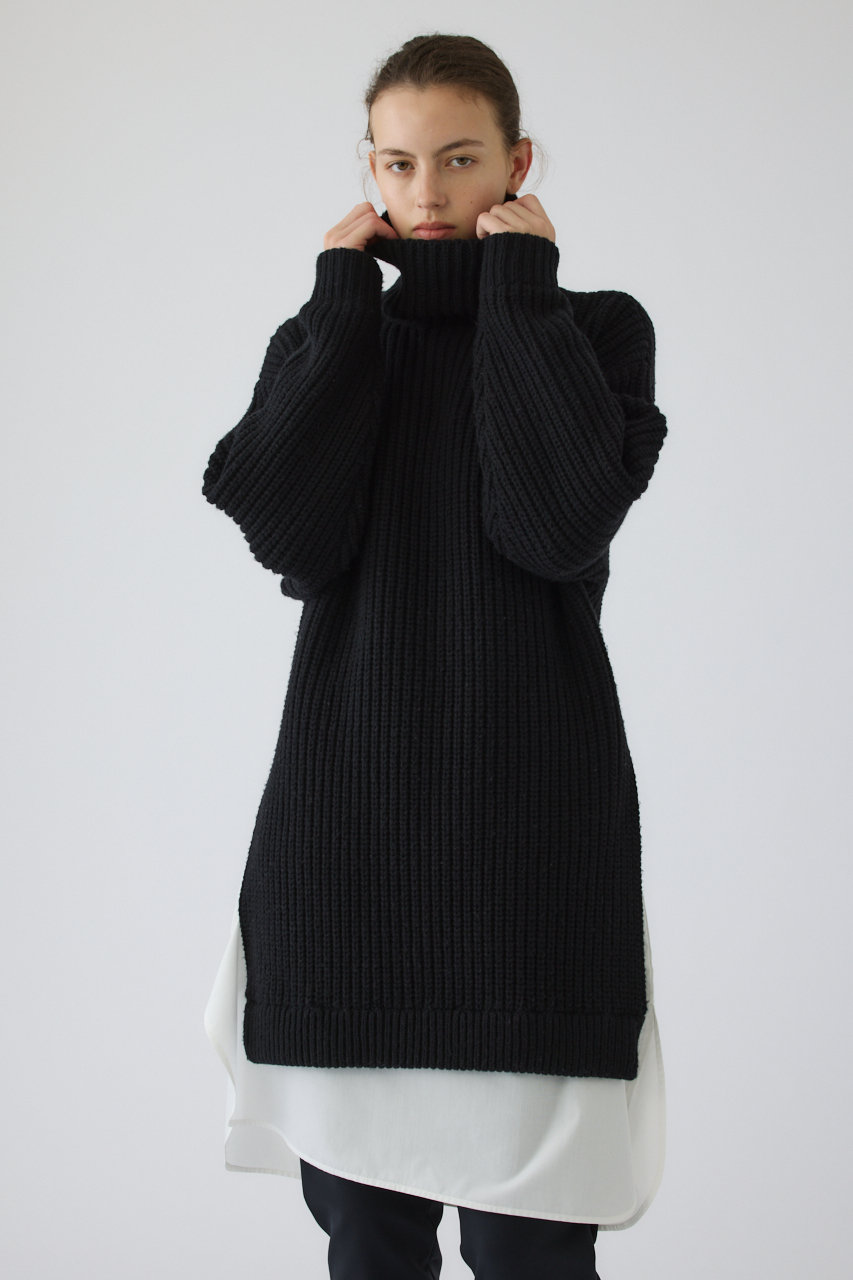RIM.ARK 2way knit OP/ニットワンピース (ブラック, FREE) リムアーク ELLE SHOP