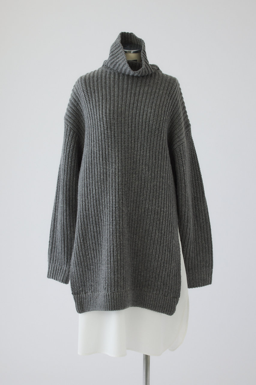 RIM.ARK 2way knit OP/ニットワンピース (グレー, FREE) リムアーク ELLE SHOP