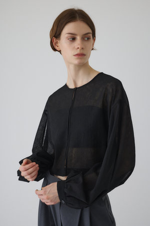 リムアーク/RIM.ARKの【予約販売】Open sleeve sheer SH/シャツ(110400/110403)