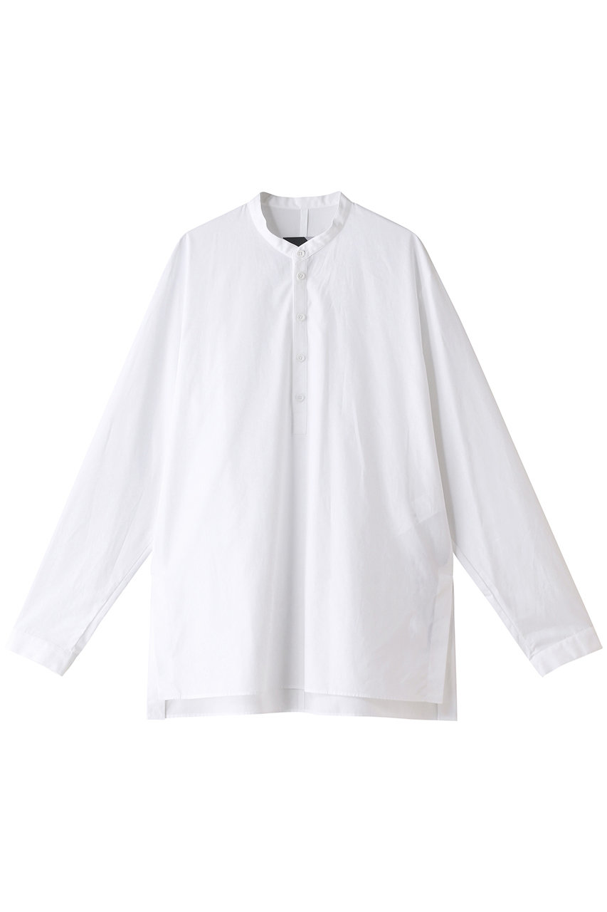 ATON(エイトン)｜【UNISEX】SUVINブロードバンドカラーシャツ/ホワイト