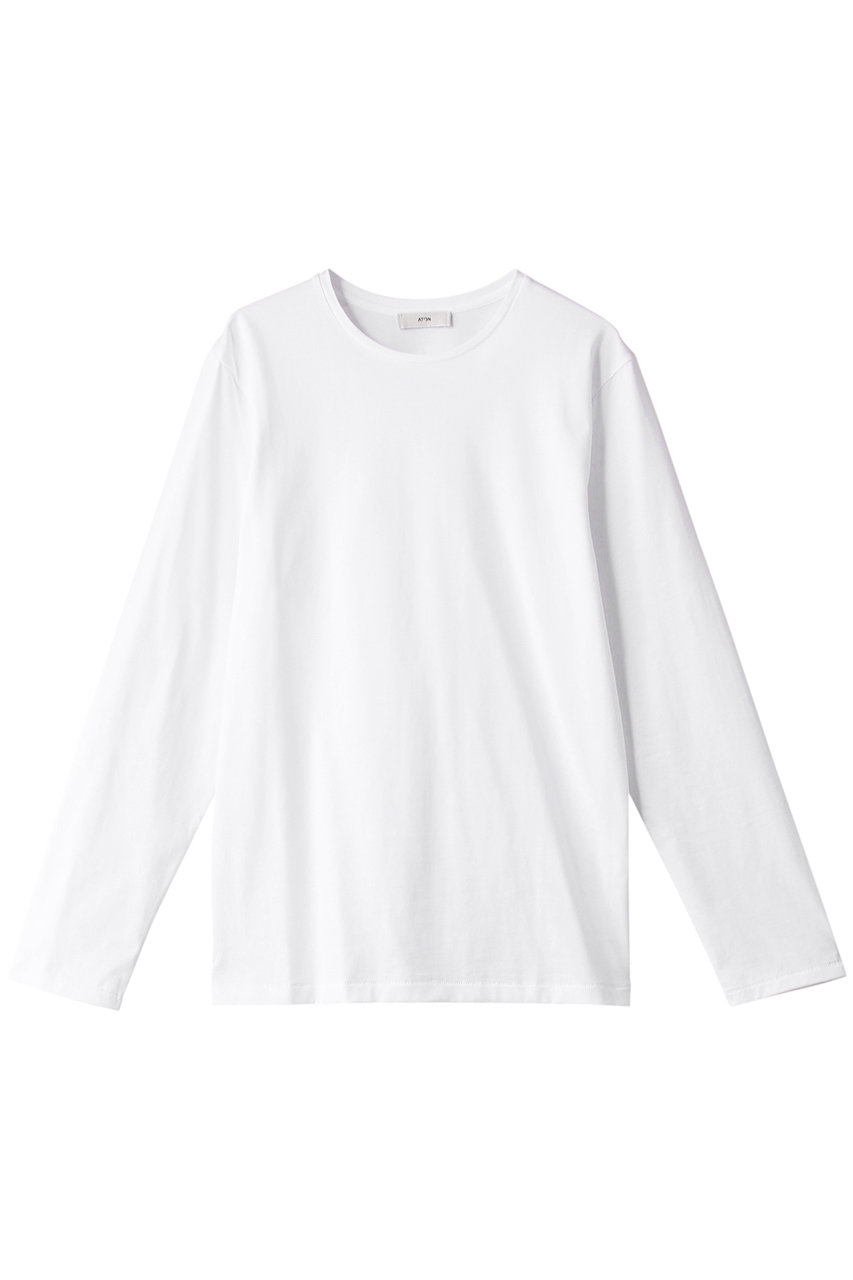 エイトン/ATONのSUVIN 60/2  パァーフィクトゥロングスリーブTシャツ(ホワイト/KKAGSM0805)