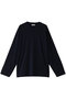 【MEN】ROYAL WOOL JERSEY ロングスリーブ Tシャツ エイトン/ATON ネイビー