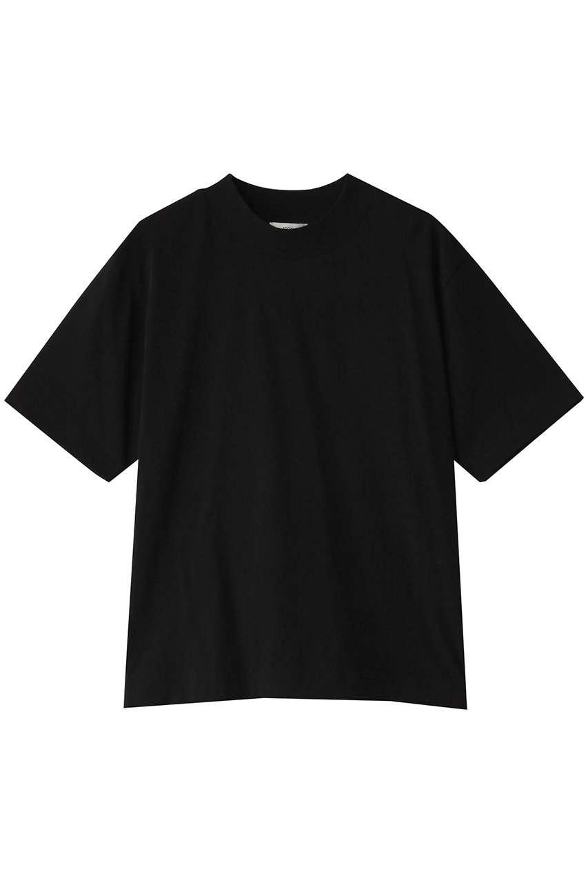 ATON FRESCA NUBUCK モックネック Tシャツ (ブラック, 01(36)) エイトン ELLE SHOP ATON FRESCA NUBUCK モックネック Tシャツ (ブラック, 01(36)) エイトン ELLE SHOP