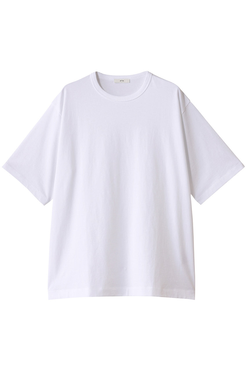 エイトン/ATONの【MEN】DRY COTTON JERSEY スタンダードTシャツ(ホワイト/KKAGGM0110)