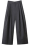 WOOL TROPICAL ワイド イージー パンツ エイトン/ATON トップグレー