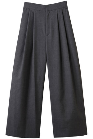 エイトン/ATONのWOOL TROPICAL ワイド イージー パンツ(110600/110601)