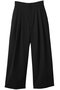 WOOL TROPICAL ワイド イージー パンツ エイトン/ATON ブラック