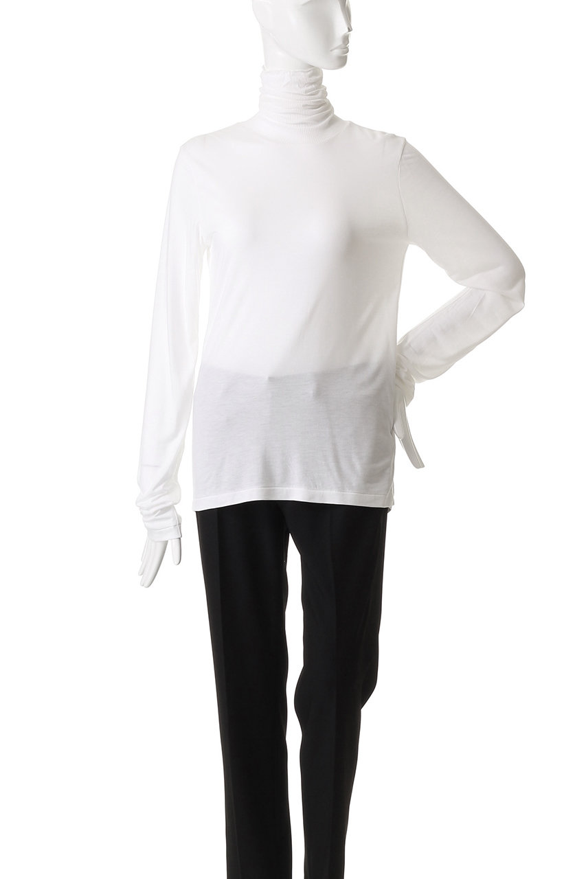 新作完売 ATON モーダルシルクジャージ タートルネック エイトン ATON(エイトン)｜MODAL SILK ジャージー タートルネック/ホワイト の