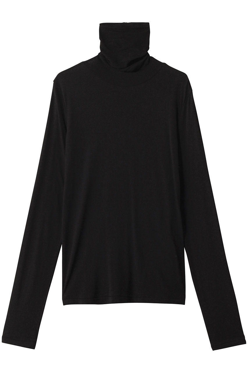 ATON MODAL SILK ジャージー タートルネック (ブラック, 2) エイトン ELLE SHOP ATON MODAL SILK ジャージー タートルネック (ブラック, 2) エイトン ELLE SHOP