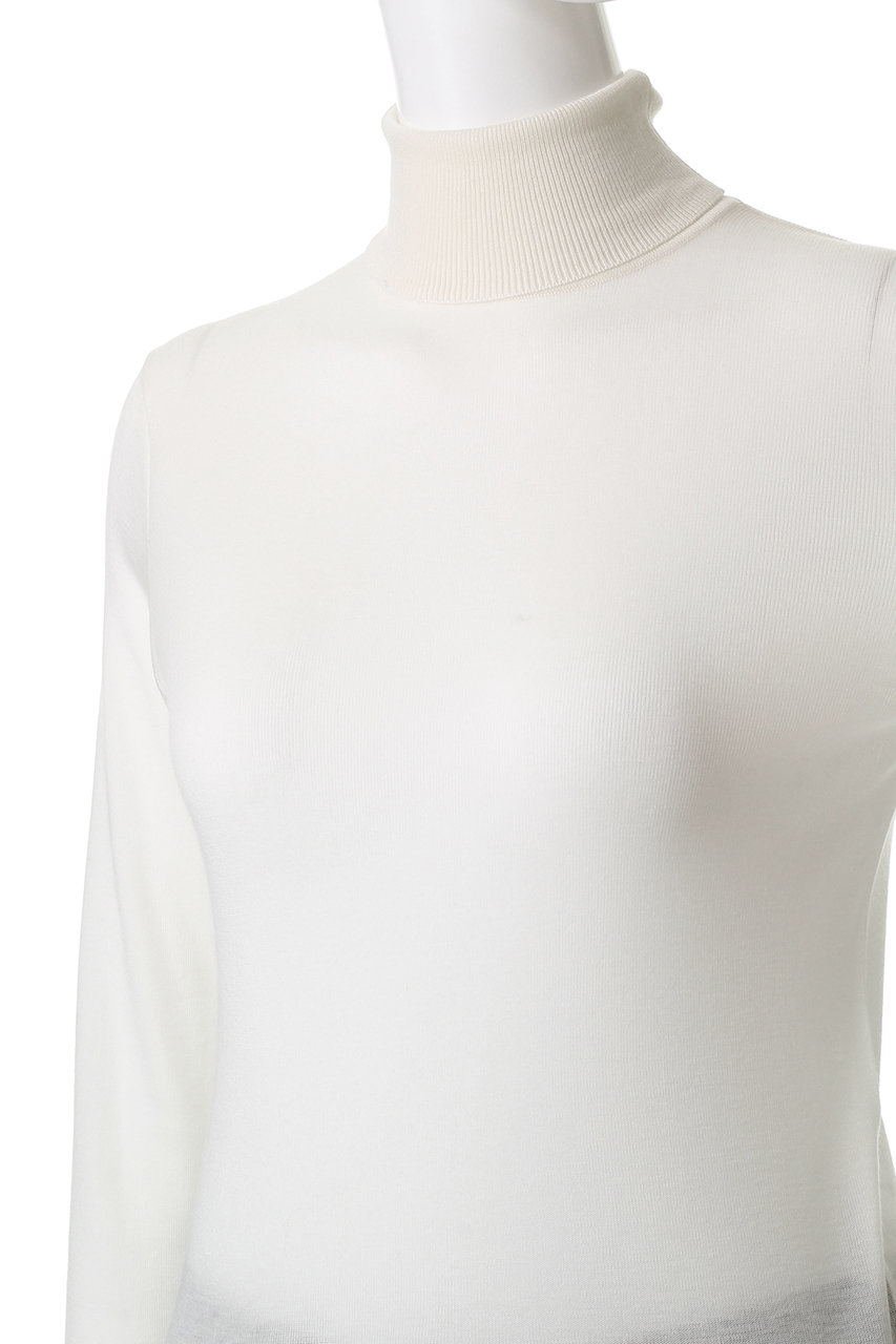 ATON(エイトン)｜TENCEL SILK サーキュラー リブ タートルネック