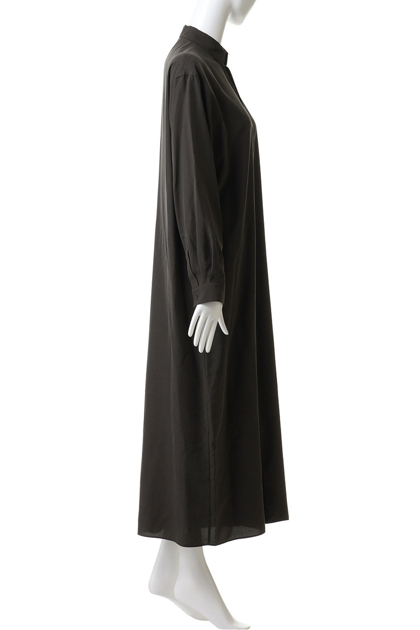 ATON(エイトン)｜SILK SUEDE ボタンダウン シャツ ドレス