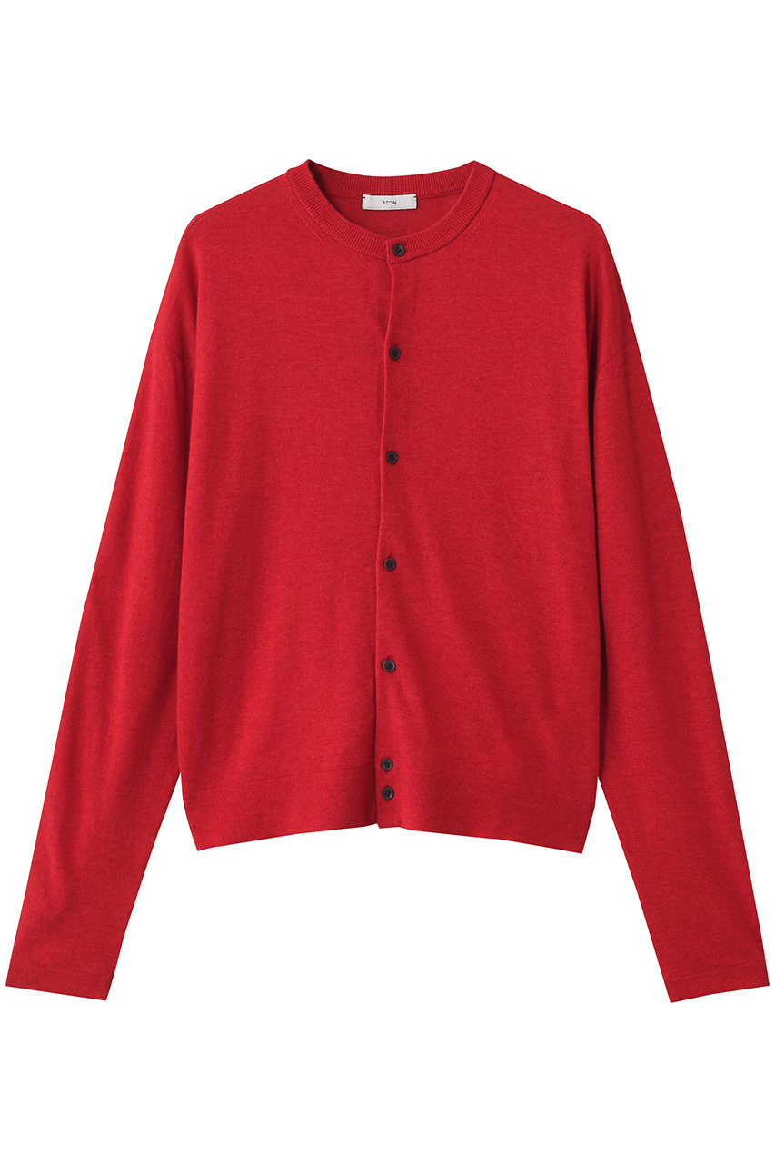 ATON(エイトン)｜GARMENT DYED CASHMERE SILK クルーネック