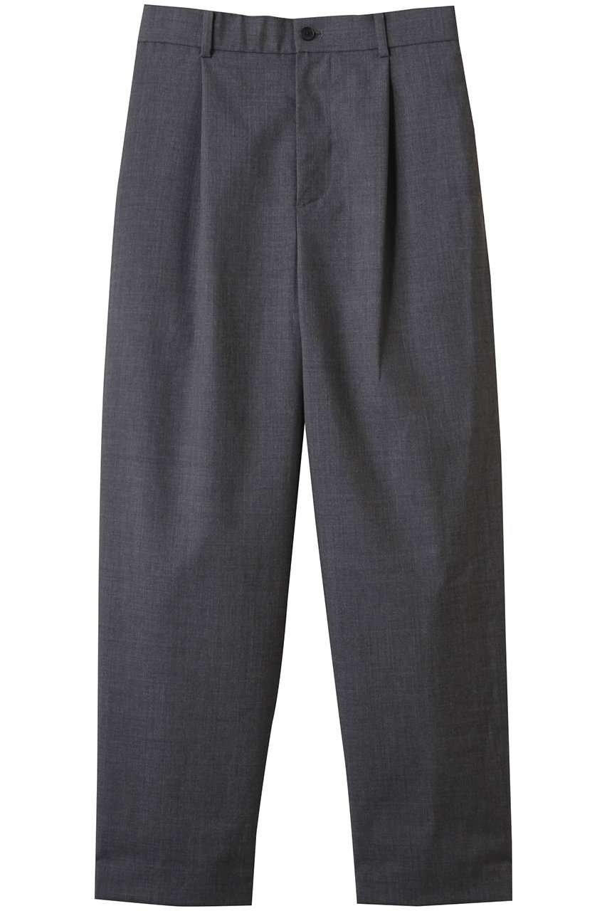 ATON 【MEN】WOOL TORPICAL ルーズフィットパンツ (トップグレー, 02) エイトン ELLE SHOP ATON 【MEN】WOOL TORPICAL ルーズフィットパンツ (トップグレー, 02) エイトン ELLE SHOP