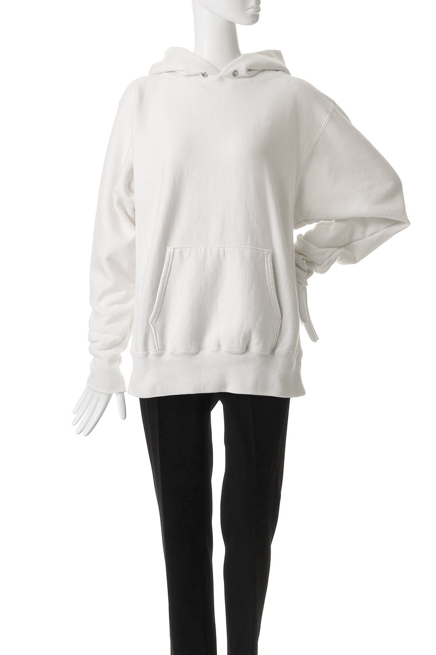 【美品！定価26400円】ATON 裏毛 フーディー パーカー ホワイト ATON(エイトン)｜【UNISEX】GARMENT DYED 裏毛フーディー