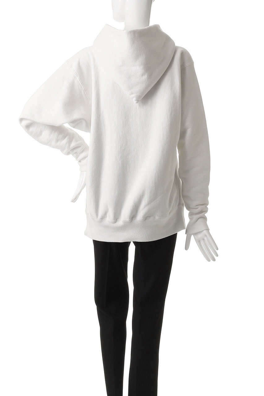 ATON(エイトン)｜【UNISEX】GARMENT DYED 裏毛フーディー/ホワイト の