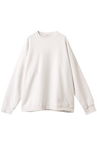 ATON(エイトン)｜【UNISEX】GARMENT DYED 裏毛フーディー/ホワイト の