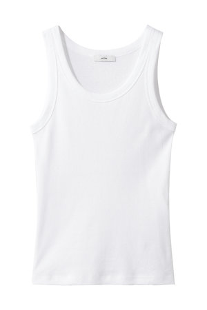 エイトン/ATONのRECYCLE SUVIN リブ タンクトップ(110100/110101)