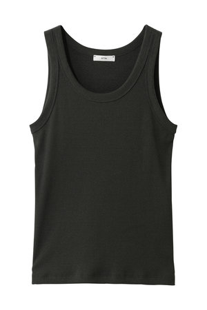 エイトン/ATONのRECYCLE SUVIN リブ タンクトップ(110100/110101)