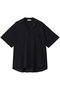 HIGH TWIST コットン ニット シャツ エイトン/ATON ブラック