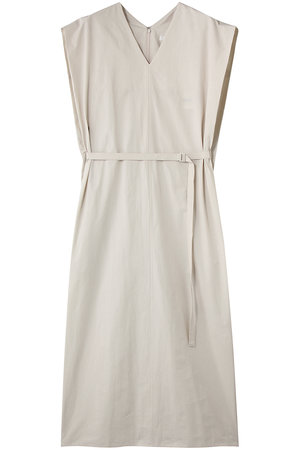 エイトン/ATONのコットン ブロード フレンチ スリーブ ドレス(110500/110503)