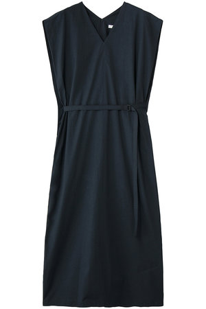 エイトン/ATONのコットン ブロード フレンチ スリーブ ドレス(110500/110503)