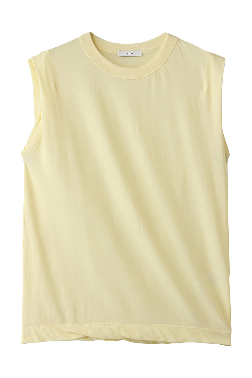 エイトン/ATONのFRESCA SINGLE ジャージー タンクトップ(イエロー/KKAGLM0400)