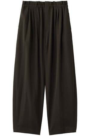 エイトン/ATONのWOOL GABARDINE ワイドテーパード パンツ(110600/110601)