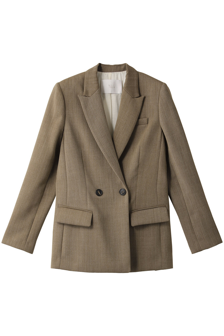 Tela テラ Semolinoウールジャケット ブラウン の通販 Elleshop エル ショップ