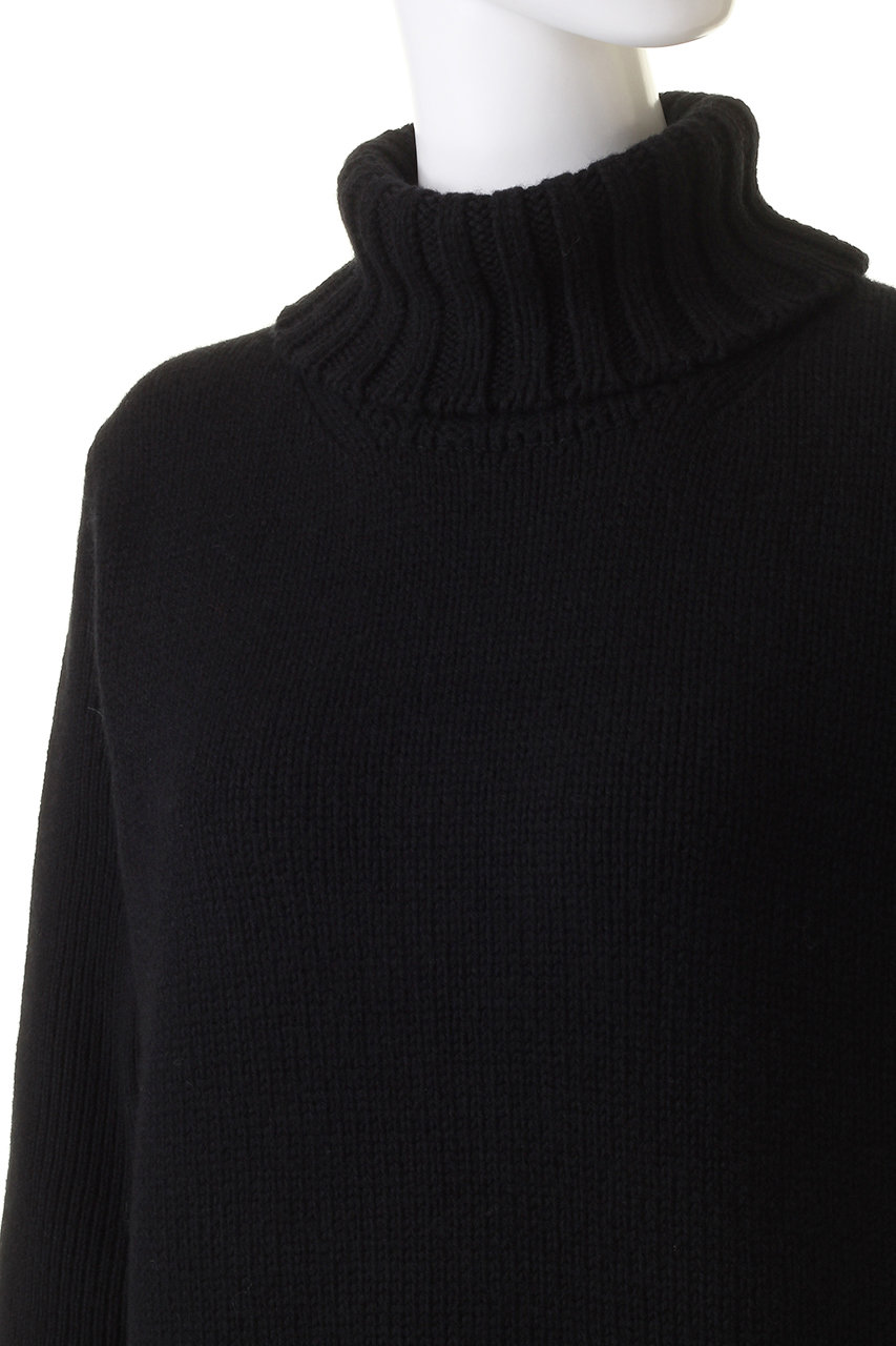スローンSLONE ジーロンラムウールカシミヤタートルネックニット ブラック 黒 スローンSLONE ジーロンラムウールカシミヤタートルネックニット