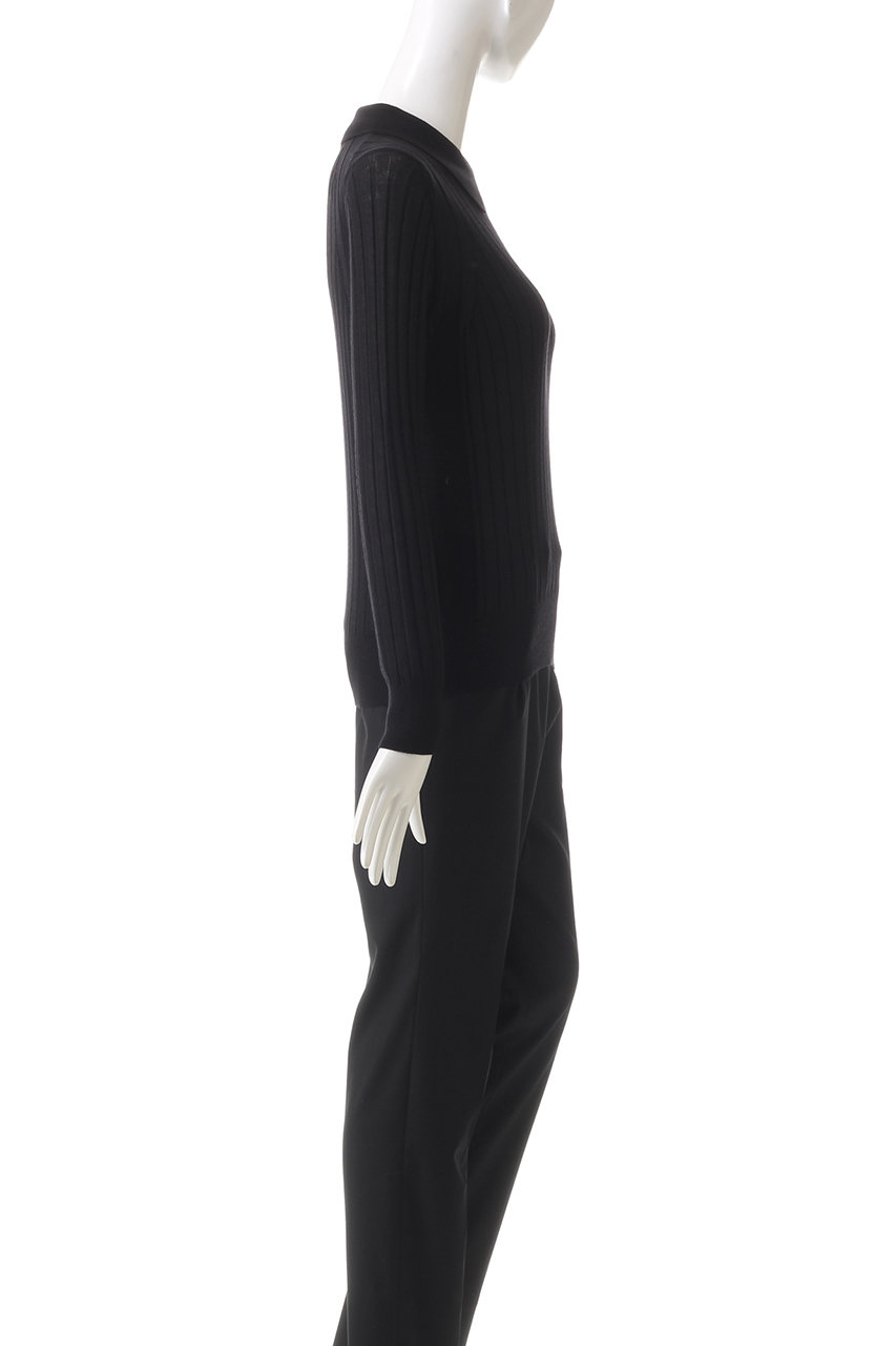 SLOANE(スローン)｜18Gワイドリブ ウール×シルク スキッパープル