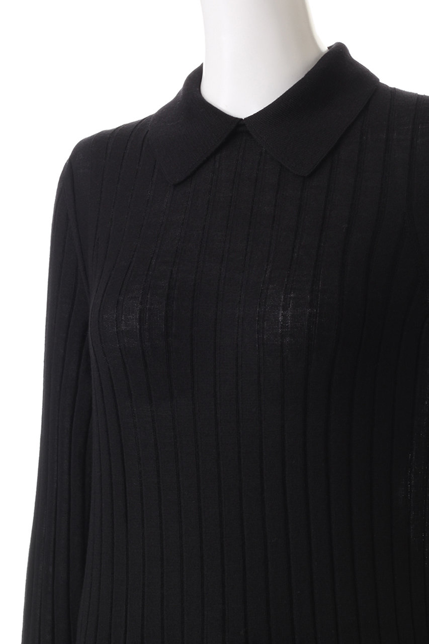 【美品/24年モデル】スローン 18Gワイドリブ ウール×シルク スキッパー SLOANE(スローン)｜18Gワイドリブ ウール×シルク スキッパープル