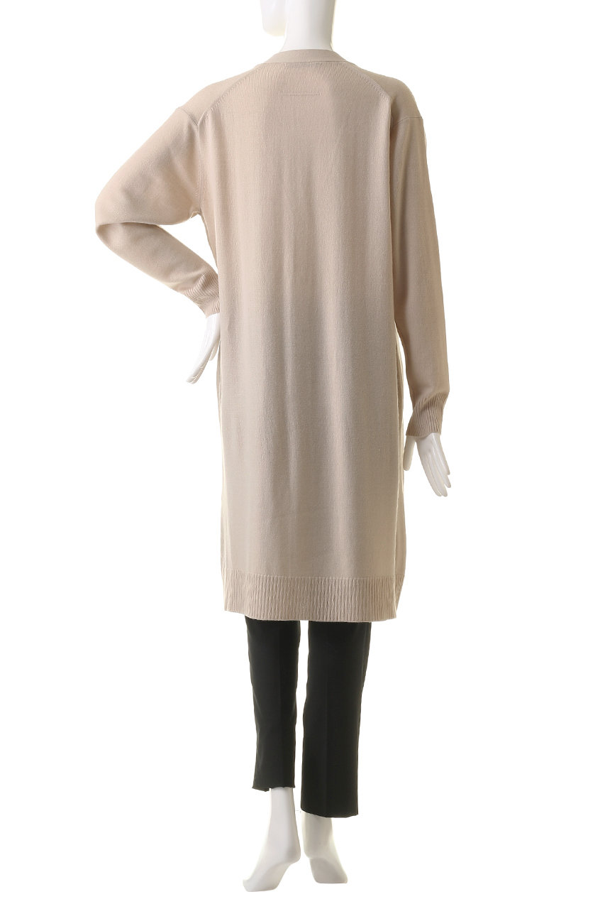 SLOANE(スローン)｜12G天竺 ウール×アクリル Vネックロング  