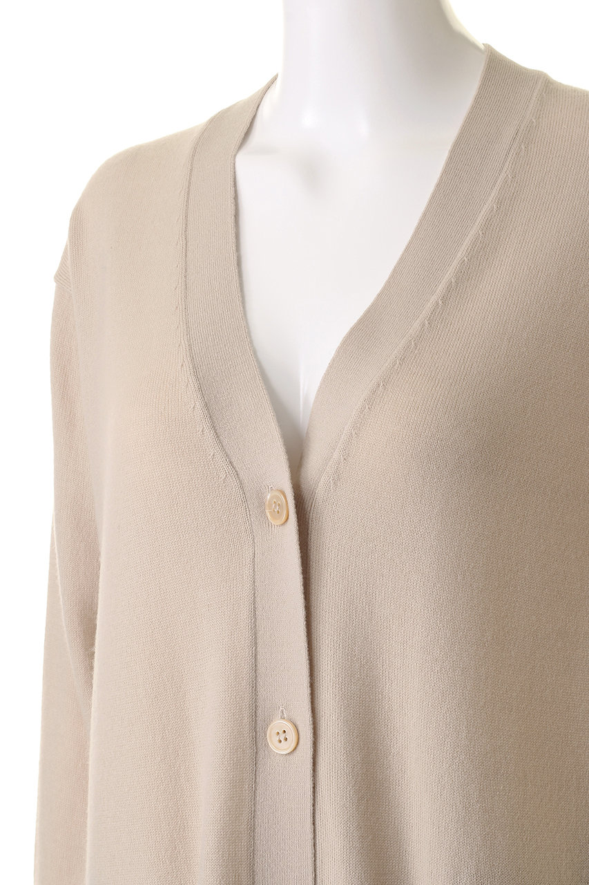 SLOANE(スローン)｜12G天竺 ウール×アクリル Vネックロング  