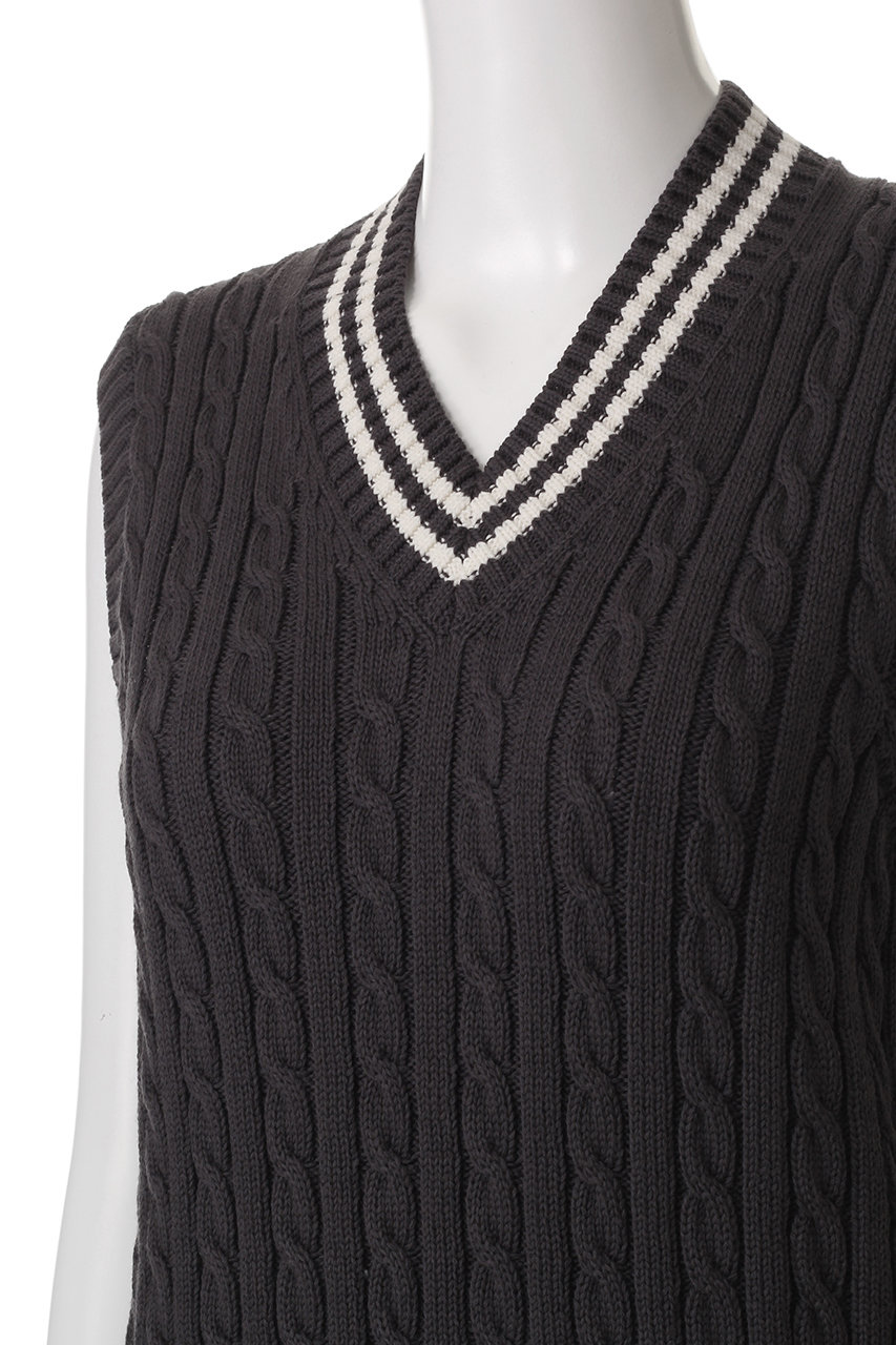 SLOANE(スローン)｜5Gチルデン ポリエステル×コットン Vネックベスト