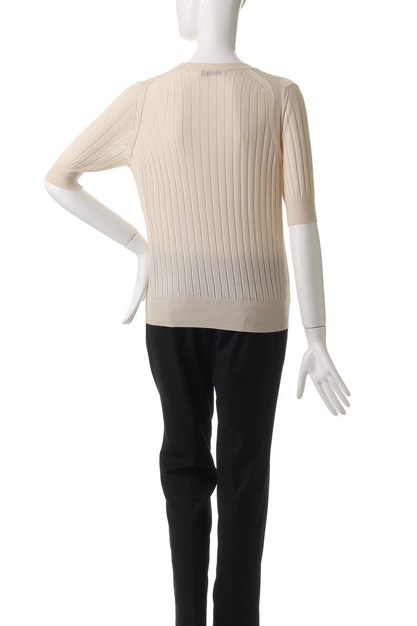 【2025年今期新品・未使用】SLOANE スローン ノースリーブクルーネック WOMEN】18Gワイドリブ シルク ノースリーブクルーネック SL8S