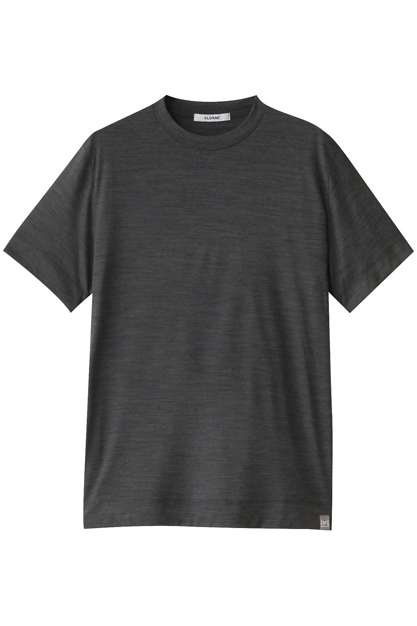 SLOANE ウール×ポリエステル Tシャツ (グレー, 2) スローン ELLE SHOP SLOANE ウール×ポリエステル Tシャツ (グレー, 2) スローン ELLE SHOP