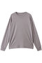 【UNISEX】ウール天竺 ニット長袖Tシャツ スローン/SLOANE ライトグレー