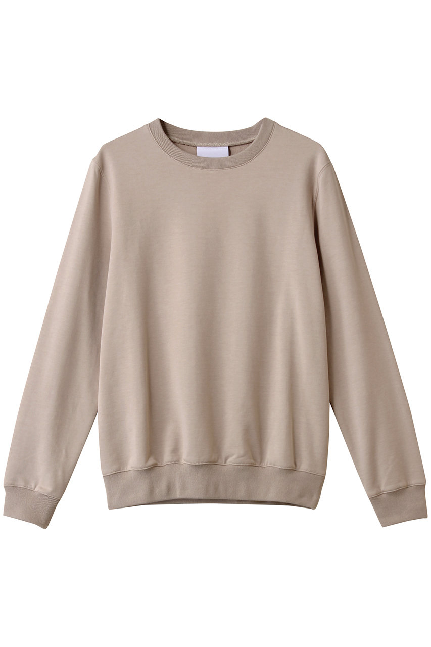 スローン/SLOANEのスピンギザコットン クルーネックスウェット(ライトベージュ/SL7S-T422)