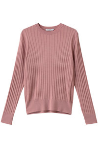 新品　SLOANE(スローン) ピンク 長袖カーディガン カーディガン 18Gワイドリブ エクストラファインメリノウール