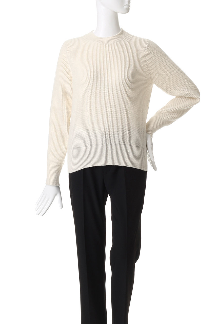 SLOANE(スローン)｜7G片畦編み ファインラムズウール×カシミヤ クルー