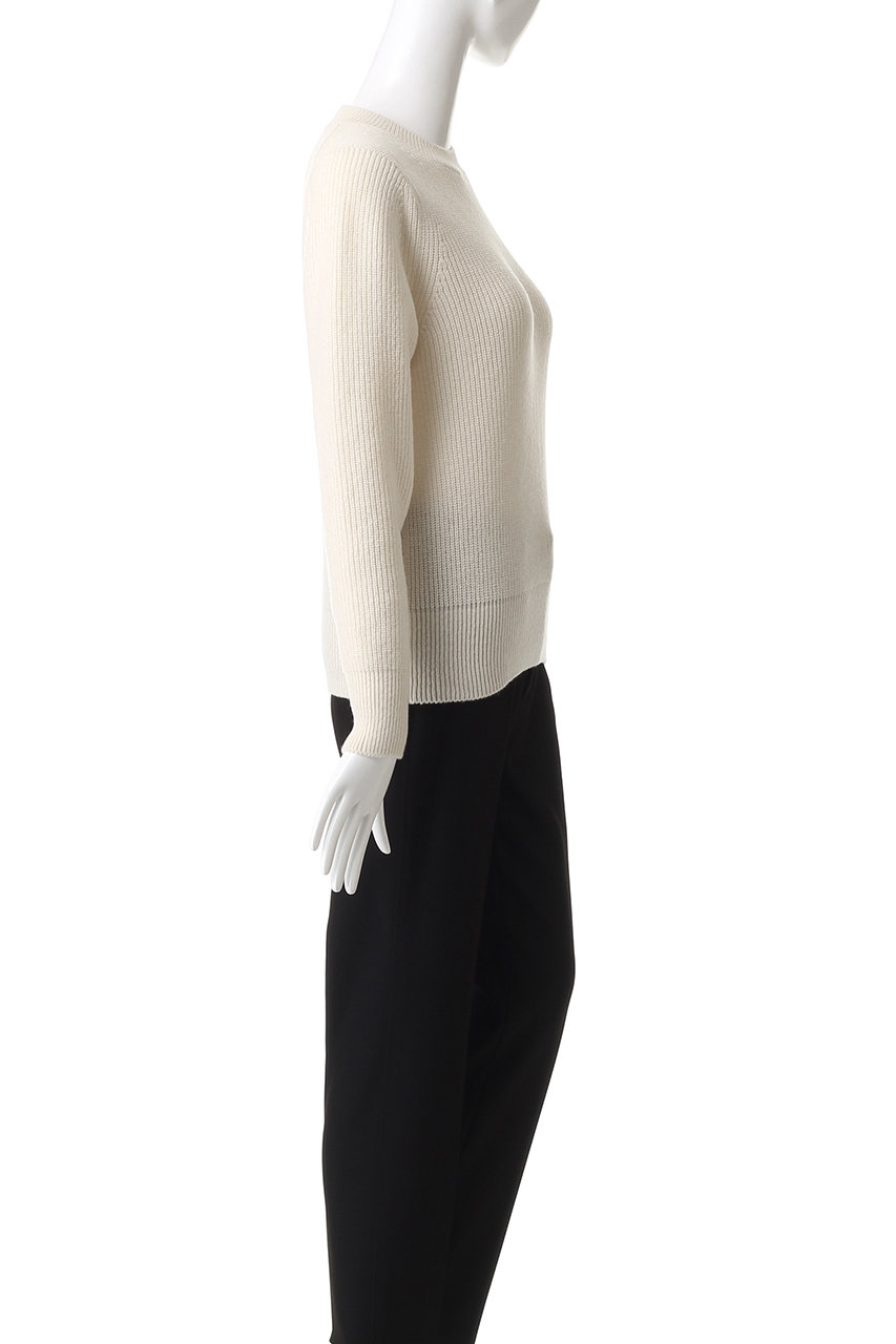 SLOANE(スローン)｜7G片畦編み ファインラムズウール×カシミヤ クルー