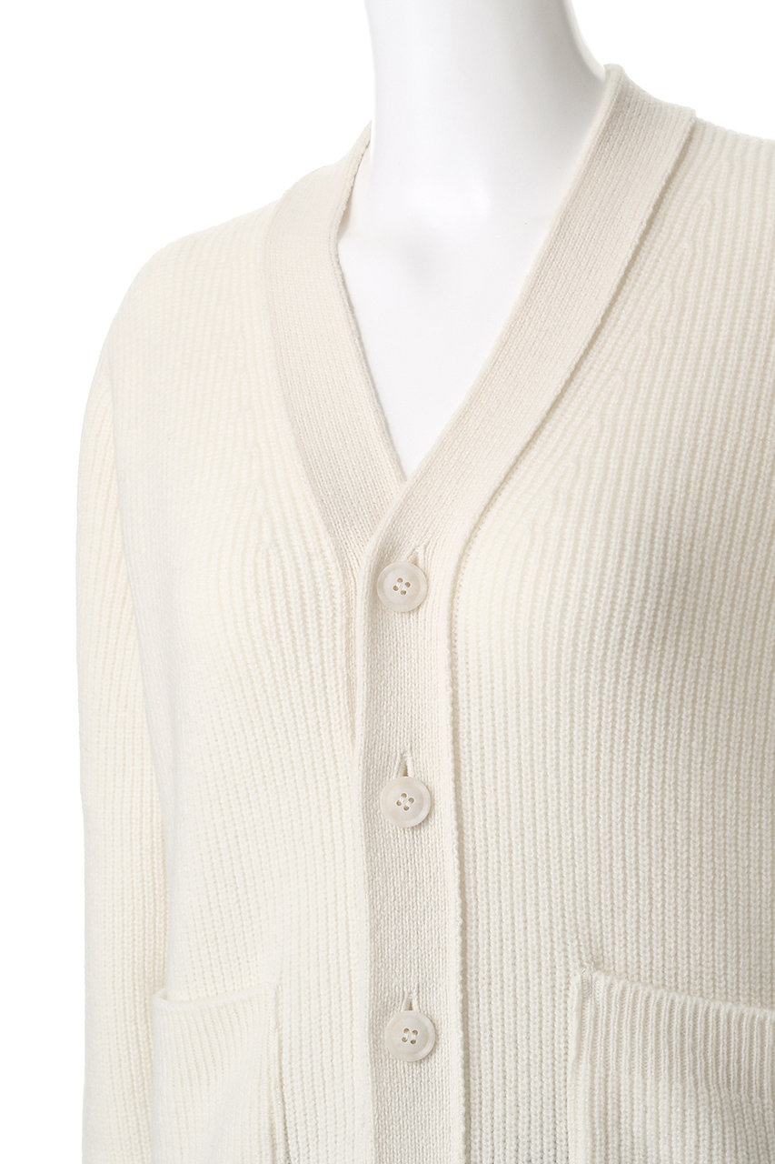 SLOANE(スローン)｜7G 片畦編み ファインラムズウール×カシミヤ V