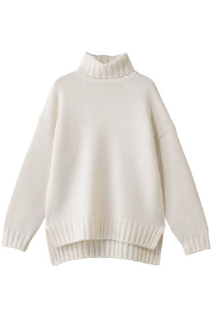 3G ジーロンラム×カシミヤ ドロップショルダー　ニットトップス